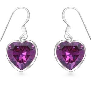 Simulated Purple Diamond 18.50 ctw Earrings in
Sterling Silver